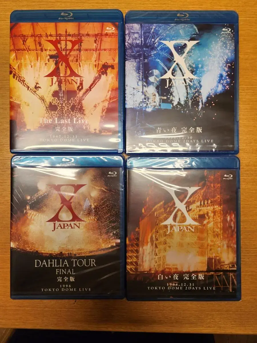 X-Japan live Blu-ray 4종 일괄판매
